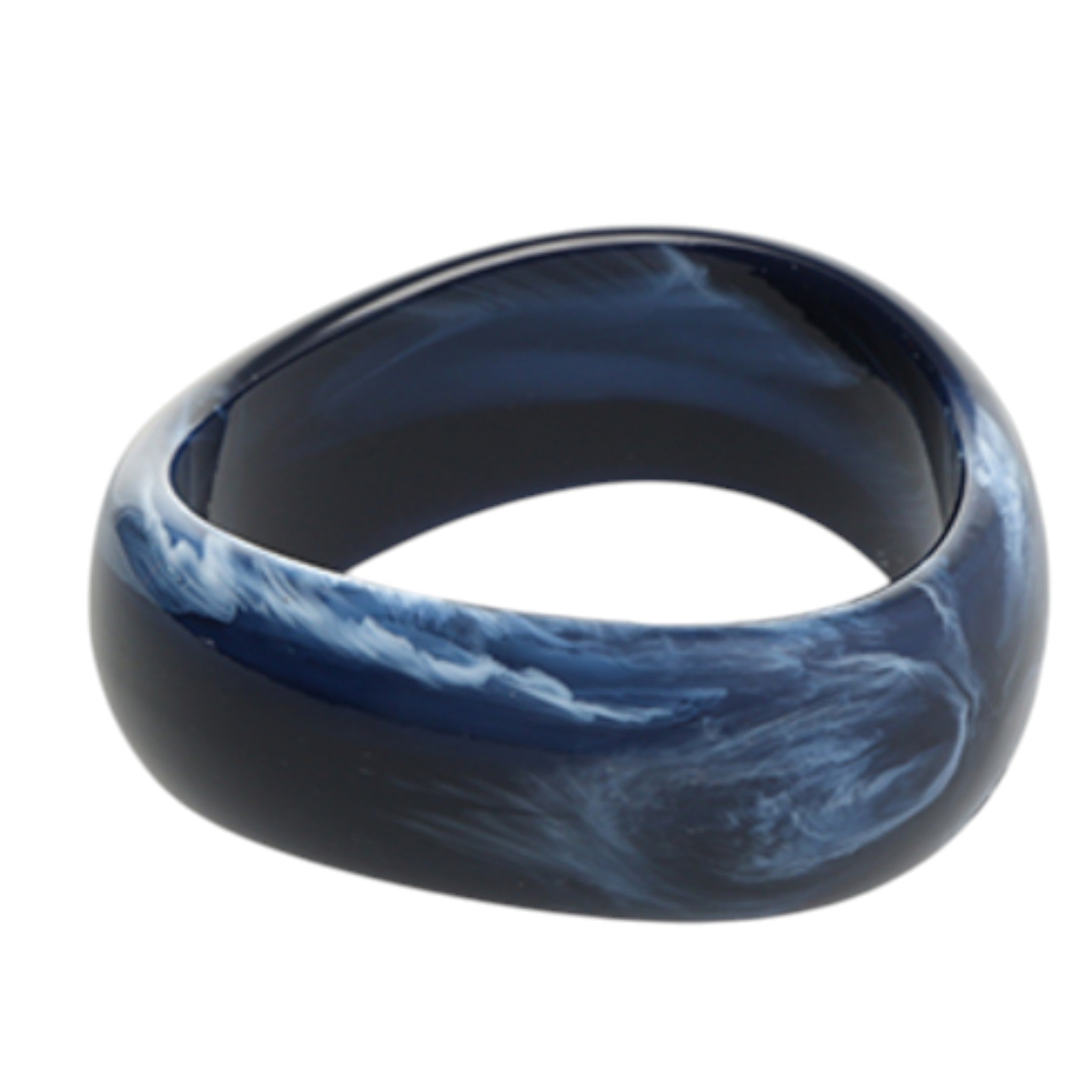 pulsera "naci en el mediterraneo" de resina triangular suave