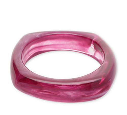 pulsera "naci en el mediterraneo" de resina cuadrada suave - Imagen 29