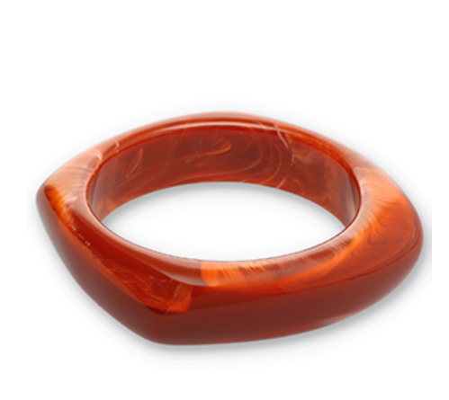 pulsera "naci en el mediterraneo" de resina cuadrada suave - Imagen 28