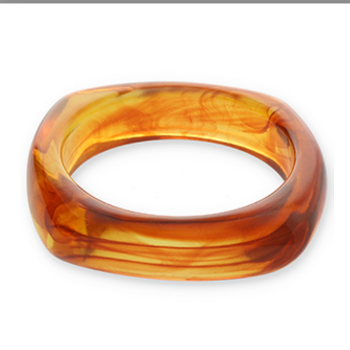 pulsera "naci en el mediterraneo" de resina cuadrada suave - Imagen 27