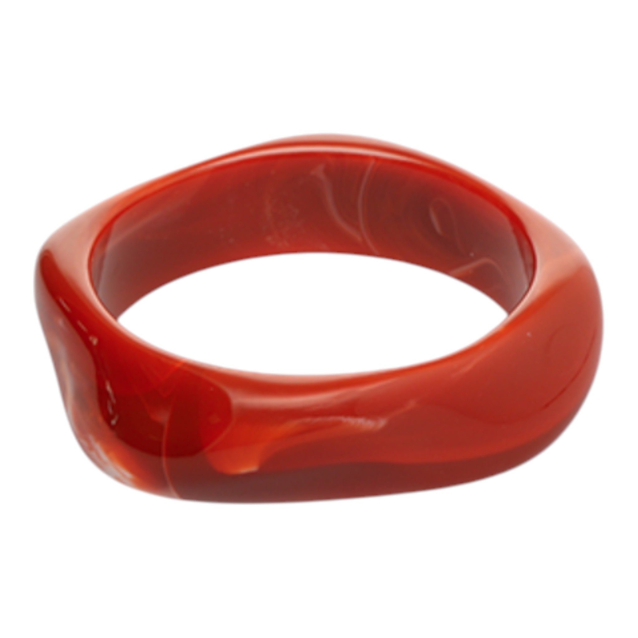 pulsera "naci en el mediterraneo" de resina cuadrada suave