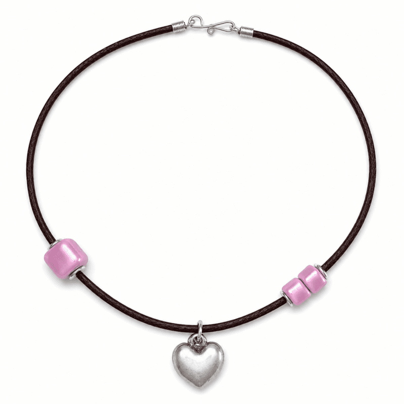 Corazón de acero en lila